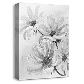 Canvas Wall Art Abstract Beautiful Oil Painting Feature Artwork for Home Prints Framed - 12x18 inches