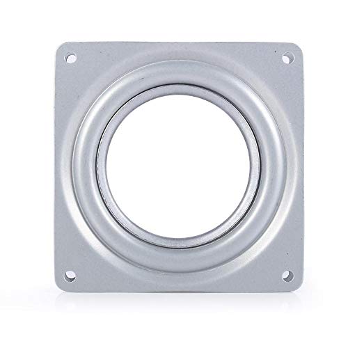 4 Hollow Square Rotating Swivel Plate Metal Lazy Susan Bearing Turntable Home Monitor TV Rack Desk Tool for Revolving Serving Trays