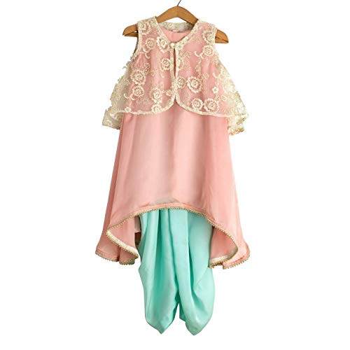 dhoti dress with jacket for baby girl