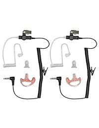Reyinl - Auriculares de vigilancia de 0.138 in con tubo de bobina transparente para radios de dos vías