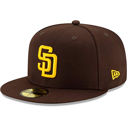 New Era San Diego Padres MLB Cap 59Fifty Basecap Baseball Kappe Braun - 7 3/8-59cm (L)