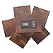Hide & Drink, Rustic Durable Thick Leather Rectangles (4 x 6 in.) 6 Piece Set for Crafts, Tooling, Hobby Workshop, Gun Holster Apron, Notebook Covers, Heavy Weight (1.6-1.8mm) :: Bourbon Brown