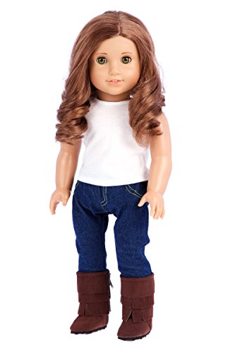 Siege Jacket - 4 piece outfit - jacket, tank top, jeans and boots - 18 inch Doll Clothes - (doll not included)