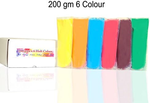 ColorMarathon® Premium Quality Holi Color Powder 6 colors x 200gms