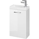 Badmöbel-Set "MODERN I" Waschtisch Badkeramik LED - Spiegel Badezimmer