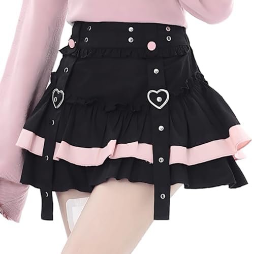 Amazon.com: RILGOU Gothic Kawaii Overall Pinafore Dress Vintage