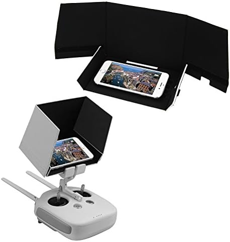 DJI Phantom 3/Inspire 1 Remote Controller Sunshade Sun Hood, Iwotou Monitor Hood for iPhone 6s,6,6 plus, iPad mini 4/3/2, iPad air 2/3 and so on (5.5")