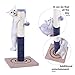 PAWZ Road Cat Scratching Post Cat Interactive Toys - Extra Post and Dangling Ball Included- 22 inches (Navy)