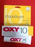 25g OXY 10 - 10% Benzoyl Peroxide Acne Pimple Medication - Maximum Strength