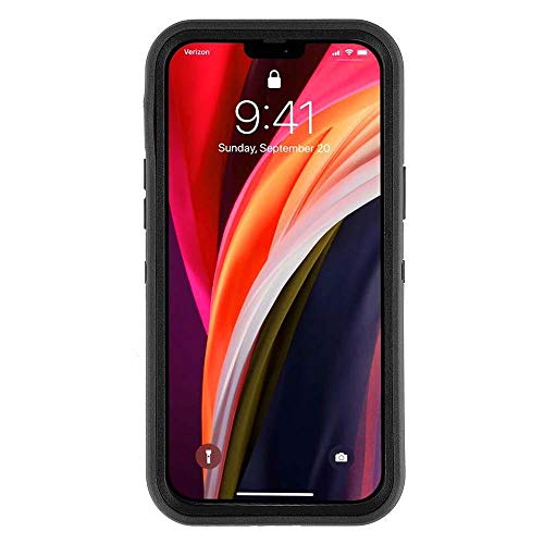 Co-Goldguard Phone Case Compatible with iPhone 12 Pro Max,Drop Protection Heavy Duty Hard 3 Layer Hybrid Strong Shockproof Drop-Proof Covers Strong Durable Shell,Black