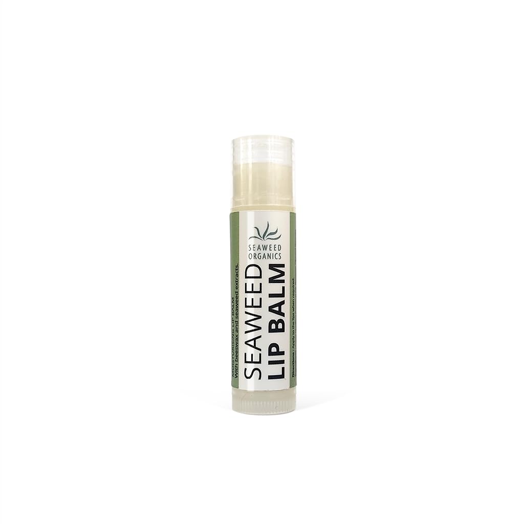 SEAWEED ORGANICS - Seaweed Lip balm stick, Moisturising, Organic olive & coconut oils, Scottish seaweeds, Suitable For All Skin, Hydrating & Nourishing Lip Care, 5g, DIANA DRUMMOND
