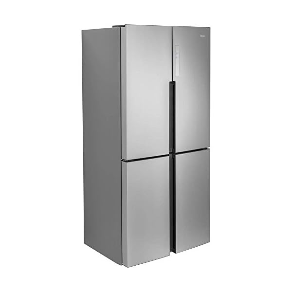 Haier 16.0 Cu. Ft. 4 Door Bottom Freezer Refrigerator Stainless Steel