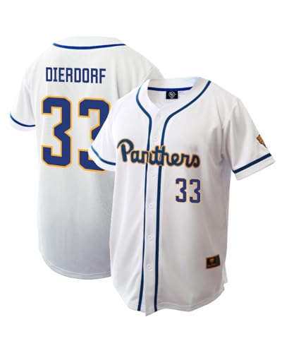 Genuine Collective Carter Dierdorf - 33 Pitt Panthers Nil Baseball Jersey, White