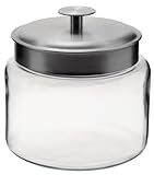 Anchor 77977 Montana Jar with Brushed Aluminum Metal Cover, 64 oz.