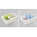 Fiazony 6-Pack White Plastic Storage Basket, Small Storage Basket