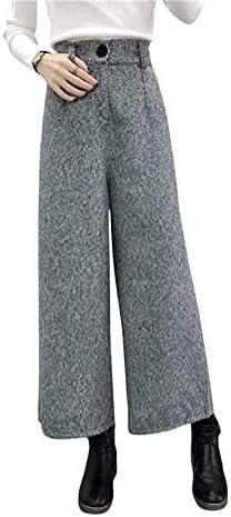 [エムズ ミミ] ロング ワイドパンツ ウエスト ボタン ガウチョ ボトムス 秋冬 レディース M-XL