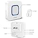 Wireless Door Open Chime, Expandable Door Entry Alarm with Operating in Range 600FT/52 Tones/4 Volumes/LED Indicator, 1 Magnetic Door Chime Sensor & 1 Plug-in Receiver for Home, Business Store, Garage