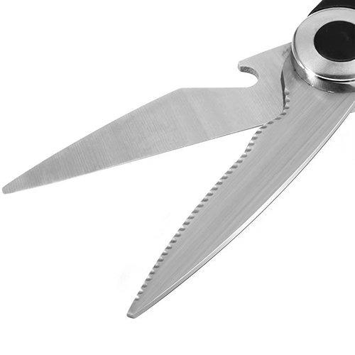 Professional Kitchen Scissors - Multi-Function Kitchen Shears with Black Cover - Safe Utility Scissors for Cutting Chicken, Poultry, Seafood, Meat, Vegetable, Herbs, Premium Poultry Shears by GRILART - Thumbnail 3