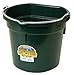 Miller Manufacturing P20FBGREEN Flat Back Bucket for Dogs and Horses, 20-Quart, Green primary