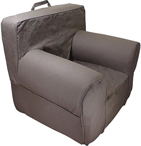 CUB CHAIRS Comfy Regular Chocolate and Khaki Kid's Chair with Machine Washable Removable Cover