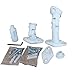 VideoSecu 2 White Universal Satellite Speaker Mounts/Brackets for Walls and Ceilings BS3 (White, 2 Pack)