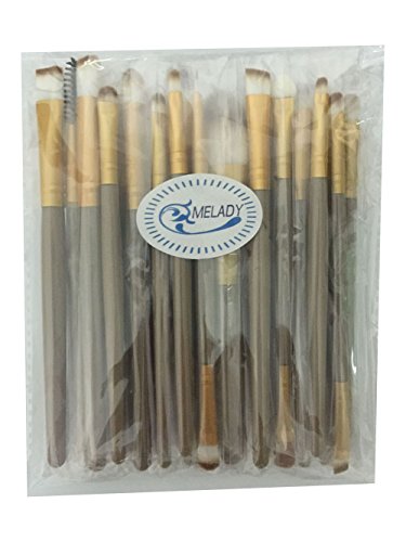MELADY20pcs Multi-function Gold Pro Cosmetic Powder Foundation Eyeshadow Eyeliner Lip Makeup Brushes Sets