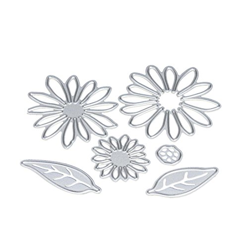 2017 Hot Sale! AMA(TM) Flower Metal Cutting Dies Stencil Template Mould DIY Scrapbooking Embossing Album Paper Card Craft Decor (H)