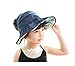 Kids Girls Wide Brim Visor Sun Hat Beach Sun Protection Foldable Cap