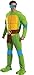 Rubie's mens Rubie's Costume Teenage Mutant Ninja Turtles Deluxe Adult Muscle Party Supplies, Green, Standard US
