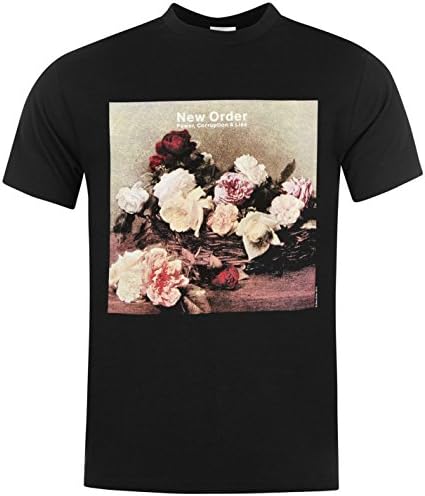 New Order Power, Corruption & Lies T-Shirt Mens Black Music Top Tee T Shirt