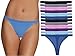 Fruit of the Loom Women's Everlight Thong Panties (12-Pack), Assorted 7