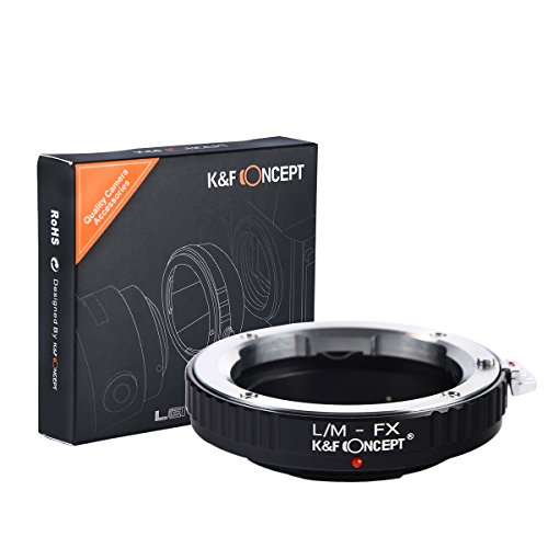 K&F CONCEPT Adaptateur Monture Objectif pour Monter Objectif Leica M LM L M à Caméra Fujifilm FX comme X-Pro1 en Métal