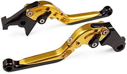 Ride It Extendable Folding Brake and Clutch Levers for Kawasaki ZX6R ZX636 2019,Z1000 Z1000R 2017-2019,Z1000SX Ninja1000/Tourer 2017-2019,Z900RS 2018-2019-Gold