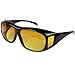 ClearVision HD Night Optics Wraparound Glasses Yellow