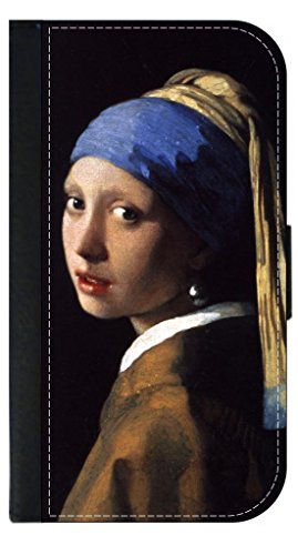 Johanes Vermeer-Girl With Pearl Earring- Apple iPhone 7 PU Leather and Suede Wallet Style Phone Case Made in the USA