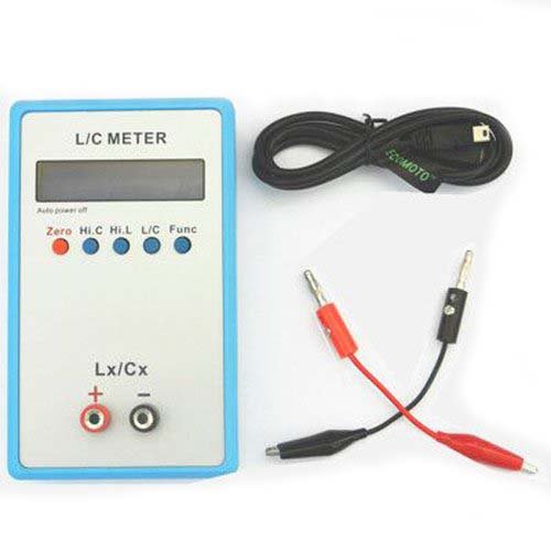 Nadalan LC200A High-Precision Test Inductance Capacitance Meter handheld Test Meter +5V Adapter+ Mini USB Cable +Special Test Clip