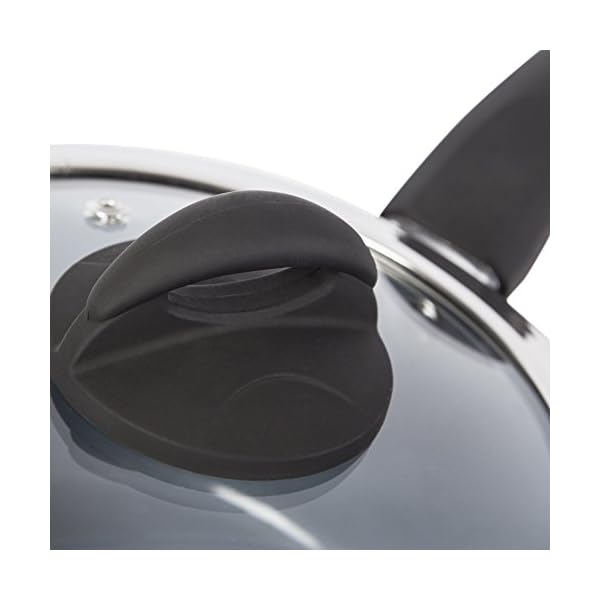 Tower-5pc-Set-161820cm-Pans-aluminium-Graphite-5-Piece Tower T80303 Cerasure 5 Piece Pan Set with Non-Stick Coating, Suitable for all Hob Types, Graphite