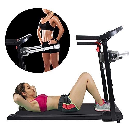 OUTDOOR DIAMOND 50\'\'Folding Treadmill Easy Assembly Fitness Motorized Running Machine LCD Display Hi-Fi Audio 2.0 HP Power-Low Noise for Home Use with Massager Belt