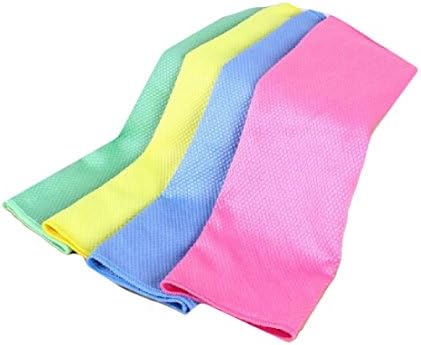 Sheng Xi Ultra Absorbent 3010cm Microfiber Clean Your Dishes Free Scrubber Cleaning Durable Scouring Pad 4 Pack Antibacterial Drying Rags Dish Washing Net Scourer Yellow
