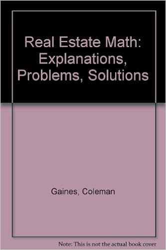 Real Estate Math: Explanations, Problems, Solutions: Gaines, Coleman: Amazon.com: Books