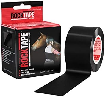 RockTape UK Equine Tape - Black 5cm width - 5m length Kinesiology Tape