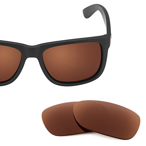 Revant Replacement Lenses for Ray-Ban Justin 54mm RB4165 Polarized Bronze Brown