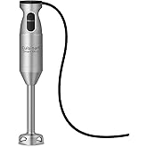 Cuisinart Smart Stick Corded Hand Blender, 2-Speed, Silver, CSB-175SVP1 | Immersion blender handheld for smoothies, purees, soups, and baby food, compact design, ergonomic grip