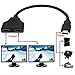 Yi-Ya HDMI Cable 1080P HDMI Spliter Cable Port Male to 2 Female 1 in 2 Out Splitter Cable adaptater in HDMI HD, LED, LCD, TV 30CM