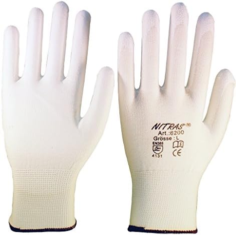 NITRASAssembly and work gloves 6200, colour: white, size: XXL (10)