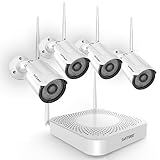 Wireless Security Camera System with 1TB Hard Drive, SAFEVANT 1080P 8 Channel Video Security Systems,4pcs 960P Indoor Outdoor Home IP Cameras Night Vision Motion Detection