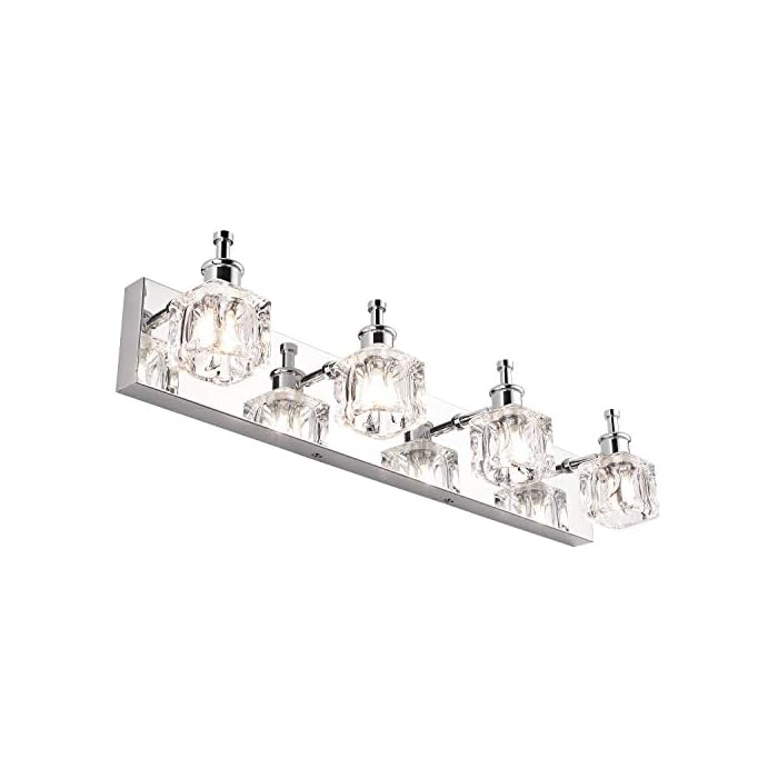 PRESDE Bathroom Vanity Light Fixtures Over Mirror Modern LED 4 Lights