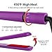 Hair Straightener，Flat Iron For Hair Styling: 2 In 1 Curling And Straightening For Women, For All Hair Types And Lengths – Non-Damaging Ceramic Plates, Adjustable Temperature (purple)thumb 2