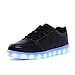 CIOR Mens Womens Boys Girls 11 Colors Led Sneakers Light Up Flashing Shoes for Halloween,101A,01,38