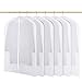 HOMMINI Clothes Cover Hanging Garment Bag Lightweight Suit Bags Dust-Proof (Set of 6) with Study Full Zipper for Closet Storage and Travel(47'' x 24'')